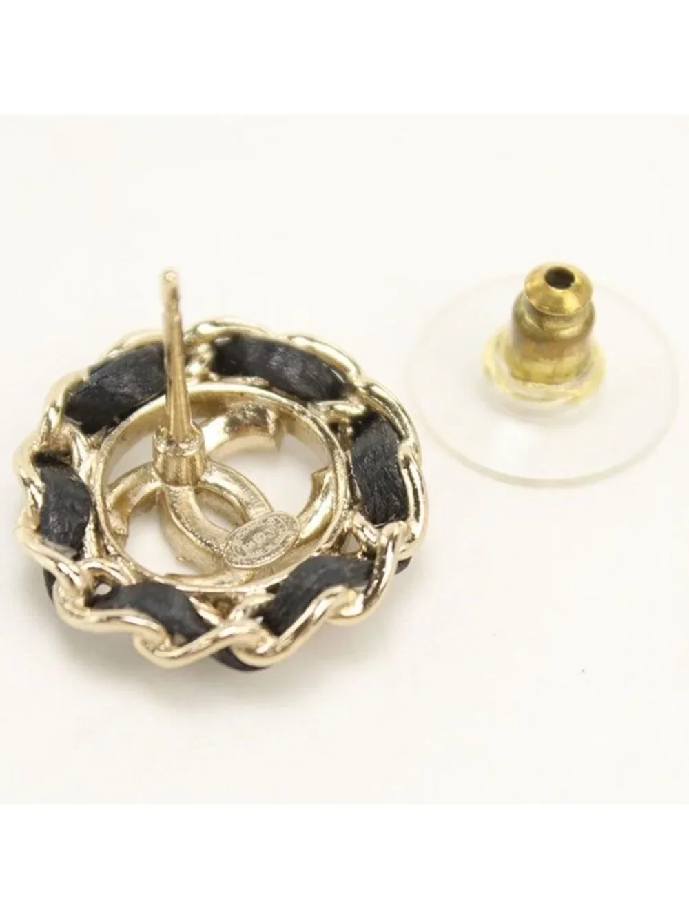 Chanel CC Logo Earrings Metal